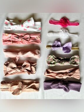 Headband Bow Assorted Bundle - 11 for Baby, Toddler Girl